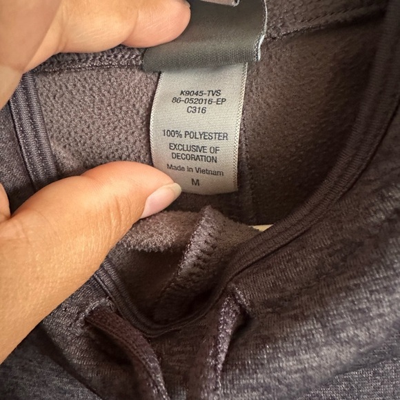 Champion Gray and Black Hooded Sweater with Cowl Neck - Picture 3 of 4